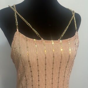 Rose Gold Chain Dress